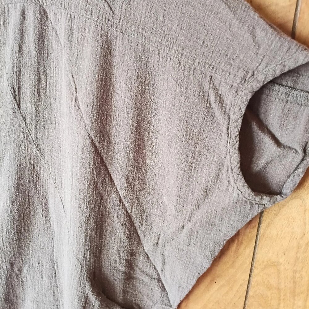 Final Touch Brown Oversized Sleeveless Dress S/M Relaxed Fit - Picture 3 of 4